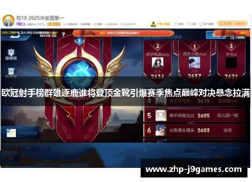 欧冠射手榜群雄逐鹿谁将登顶金靴引爆赛季焦点巅峰对决悬念拉满